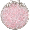 Pink iridescent glass seed beads for DIY jewelry making in a silver tray - 10g/Pack (2x4mm) / Pink Series