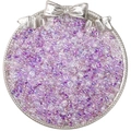 Iridescent purple glass seed beads for DIY jewelry making in a silver metal tray - 10g/Pack (2x4mm) / Purple Series