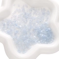 Light blue square glass crystal beads for DIY jewelry making and handmade bracelets - Square Beads / 1x3mm (1g/Pack, Approx. 50 Pcs) / Light Blue