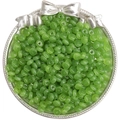 6x3mm translucent green glass spacer beads for DIY jewelry and bracelet making - Green