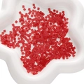 Translucent red 1x3mm square glass crystal beads for DIY jewelry making - Square Beads / 1x3mm (1g/Pack, Approx. 50 Pcs) / Red