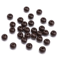 8mm dark brown round wooden beads with smooth semi-matte finish for DIY jewelry crafts - 8mm Pack of 50 / Dark Coffee