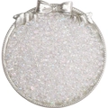 4mm Irisierende Glasperlen mit AB-Beschichtung in Silberschale für DIY Schmuckbau - 4mm, 10g/Packung (ca. 110 Stück) / Transparent Bunt