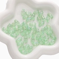 Translucent tulip shaped acrylic beads in iridescent green finish for DIY jewelry - Tulip / 10 Pieces/Pack (8x13mm) / Green