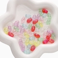 Mix of colorful iridescent acrylic tulip beads for DIY jewelry and handmade crafts - Tulip / 30 Pieces/Pack (8x13mm) / Random Mixed Colors