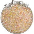 Irisierende gelbe und orangefarbene 4mm Glasperlen für DIY-Schmuckherstellung - 4mm, 10g/Packung (ca. 110 Stück) / Gelbe Serie