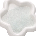Translucent white frosted glass micro beads in a star shaped display bowl for DIY - 2-3.5mm (30g/Pack) / White