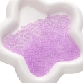 Frosted purple glass seed beads in a star-shaped tray for DIY jewelry making - 2-3.5mm (30g/Pack) / Purple