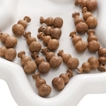 Perle gourde en bois de jujubier brun avec gravure FU pour création de bijoux DIY - Forme de Gourde