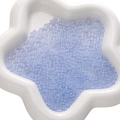 30g light blue frosted glass seed beads without holes in star-shaped tray - 2-3.5mm (30g/Pack) / Blue