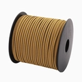 3mm brown faux suede cord on black spool for DIY handmade jewelry and crafts - 3mm 4m/Pack / Brown & Yellow
