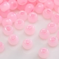 DIY translucent pink glass beads for handmade jewelry necklaces and bracelets - Cherry Blossom Pink Translucent
