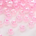 Pink translucent round beads for DIY jewelry making handmade necklaces and bracelets - Pink Translucent Glossy