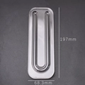 Transparent acrylic U-shaped bracelet display tray measuring 197mm in length - Transparent U-Shape Acrylic Style