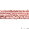 Cuentas de turquesa rosa irregulares 8-10mm para joyas DIY hechas a mano pulseras - Forma de Piedra Triturada / 8-10mm (1 Tira/Paquete, aprox. 95 Piezas) / Rosa