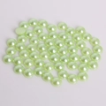 Flatback half-round pearl beads in mint green for DIY crafts and hair accessories - 8mm (Approx. 200 Pieces/Pack) / Light Green