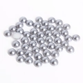 Flatback half round ABS imitation pearls in silver grey for DIY jewelry making - 8mm (Approx. 200 Pieces/Pack) / Silver Gray
