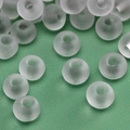 Perles de rocaille en verre vert clair mat pour bijoux DIY avec une finition dépolie fine - 3mm (10g/Paquet) / Vert Clair Mat