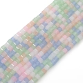 2mm square faceted glass beads in pastel macaron colors for DIY jewelry making - Macaron Color / 2mm (45cm/Strand approx. 180 Pcs)