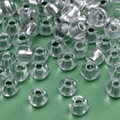DIY glass beads for jewelry making in iridescent transparent finish round loose beads - Transparent Rainbow Round