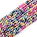 2mm faceted square glass beads in various colors for DIY handmade jewelry crafting - Butterfly Dance In Mist / 2mm (45cm/Strand approx. 180 Pcs)