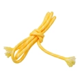 Cordino in poliestere intrecciato giallo 5mm con motivo a pois per lavori fai da te - 5mm - 5 Metri/Confezione / Giallo