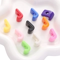 Perline colorate in acrilico a forma di J per braccialetti fai-da-te e portachiavi - Lettera J
