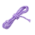 Cordino in poliestere intrecciato viola e bianco 5mm annodato per fai da te - Viola