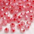 Faceted light pink iridescent glass beads for DIY jewelry making handmade accessories - Pink AB Faceted Beads (#30)