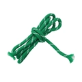 Corda in poliestere intrecciato verde e bianco 5mm per fai da te e portachiavi - Verde