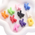 Perline colorate in acrilico lettera K per braccialetti fai-da-te e artigianato - Lettera K