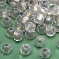 Transparent faceted glass round beads for DIY jewelry making and handcrafted necklaces - Transparent Faceted Beads