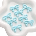 Ciondoli a fiocco in acrilico azzurro con stelle per creazione di gioielli fai da te - Fiocco Stella / Confezione da 5 (34x20mm) / Blu