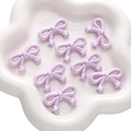Perline in acrilico lavanda a forma di stella e fiocco per gioielli fai da te otto pezzi - Fiocco Stella / Confezione da 5 (34x20mm) / Viola