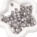 DIY jewelry 10mm cat eye grey resin faceted cube beads for handmade bracelets - 10mm (10 Pieces/Pack) / Gray
