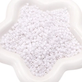 Weiße 4mm Acryl-Zylinderperlen für die DIY-Schmuckherstellung von Armbändern - 4mm Ca. 10g/Packung / Weiß