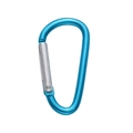 Light blue aluminum alloy carabiner clip for DIY keychains and backpack attachment - D-ring Buckle 24x46mm Blue. / 1pc/pack