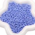 Perles cylindriques en acrylique bleu clair 4mm pour bijoux DIY dans un plat étoile - 10g/Paquet Environ 300pcs / Bleu