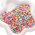 Macaron acryl kralen mat rond in bloemvormige kom voor DIY sieraden maken - Zonder Gat (100 Stuks/Pak) / 6mm / Macaron Kleur