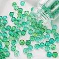 DIY translucent green 6x3mm disc-shaped beads for handmade jewelry making - 10g/Pack (Approx. 40 Pieces) / Green