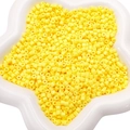 Perles tubes en acrylique jaune vif 4mm pour la création de bracelets et bijoux DIY - 10g/Paquet Environ 300pcs / Jaune