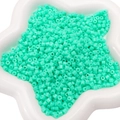 Lebendige minzgrüne 4mm Acryl-Zylinderperlen für DIY-Schmuck in einer Sternschale - 4mm Ca. 10g/Packung / Grün