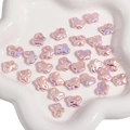 Irisierende rosa Schmetterling Perlen aus ABS für DIY Schmuck und Bastelarbeiten - Schmetterling / 13x10mm (2 Stück/Packung) / Rosa