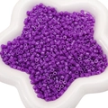 4mm lila Acryl-Zylinderperlen für DIY-Schmuck und Perlen-Handybänder - 4mm Ca. 10g/Packung / Dunkellila