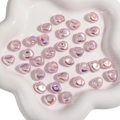 Irisierende rosa unregelmäßige ABS-Perlen für DIY-Schmuck und Bastelarbeiten - Fels / 10x11mm (2 Stück/Packung) / Rosa