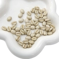 Perles grains de café en acrylique blanc crème 8x10mm avec mouchetures dorées pour bijoux - 8×10mm (Ouverture d'environ 1mm) / Ensemble de 20 Pièces / Beige