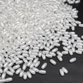 Loose oval rice-shaped white faux pearl beads with hole for DIY jewelry making - Oval (Style 06) / 3x6mm (100 Pieces/Pack) / White