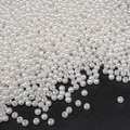 DIY white ABS imitation pearl round beads with holes for handmade jewelry making - Round Bead (Style 12)