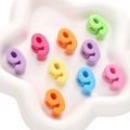 Perline acriliche colorate numero 9 per gioielli fai da te in vassoio a stella - Numero 9