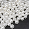 Bulk white round ABS faux pearl beads with hole for handmade jewelry DIY crafts - Round Bead (Style 24)